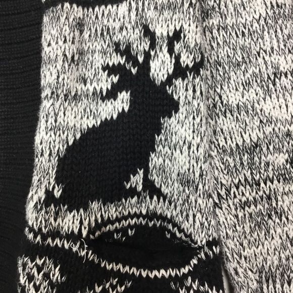 Fair isle rabbit with antlers soft 100% cotton kids hooded cardigan size M/L - Picture 2 of 5